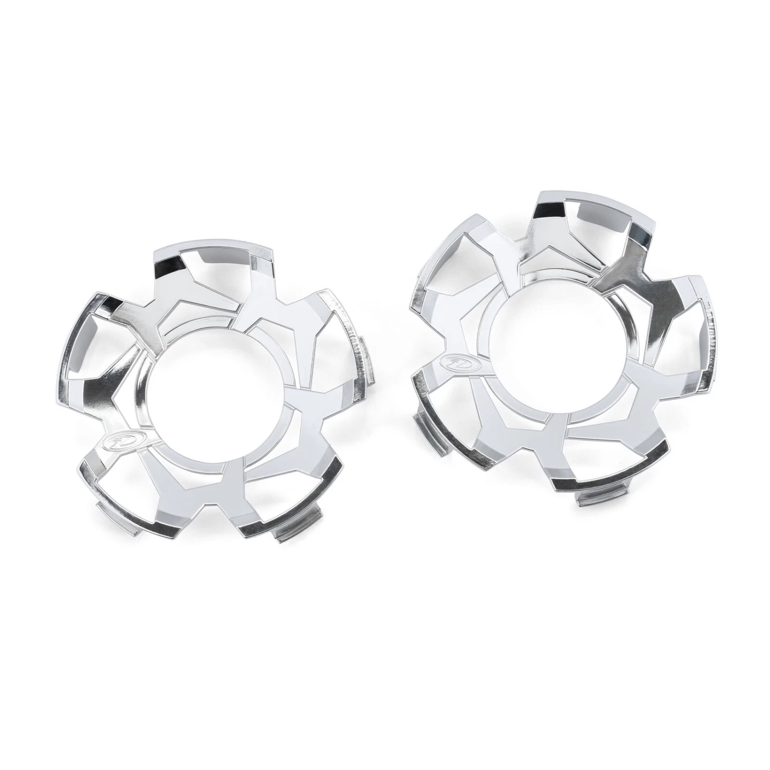 Duratrax Clip-Lock Wheel Face Mirror Chrome For Ripper 5.7" Wheel (2)