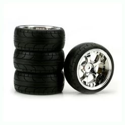 Duratrax 5-Blade Chrome 10mm Offset ST, Radial (4)