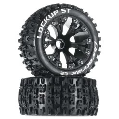 Duratrax Lockup ST 2.8" 2WD Mounted Front Tires, Black(2)