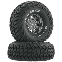 Duratrax Scaler CR C3 Mounted 1.9" Crawler Tires, Chrome (2)