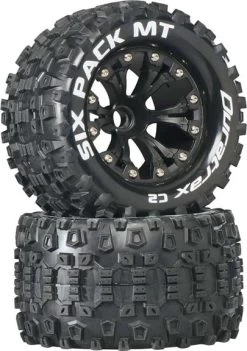 DTXC3518 - Sixpack MT 2.8" Truck 2WD Mounted Front C2 Blac By DURATRAX @ Great Hobbies