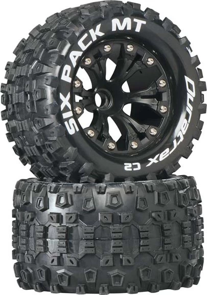 DTXC3518 - Sixpack MT 2.8" Truck 2WD Mounted Front C2 Blac By DURATRAX @ Great Hobbies