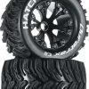 DTXC3524 - Hatchet MT 2.8" 2WD Mounted Front Black (2) By DURATRAX @ Great Hobbies