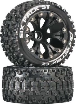 DTXC3558 - Sixpack ST 2.8" Truck 2WD Mounted Front C2 Blac By DURATRAX @ Great Hobbies