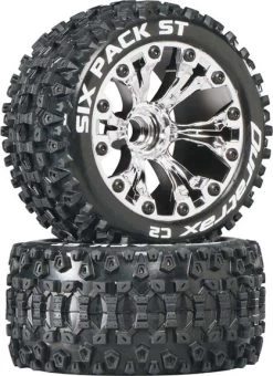 DTXC3559 - Sixpack ST 2.8" Truck 2WD Mntd Front C2 Chr (2) By DURATRAX @ Great Hobbies