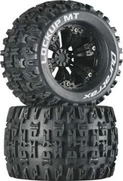 DTXC3580 - Lockup MT 3.8" Mounted 1/2" Offset Black (2) By DURATRAX @ Great Hobbies