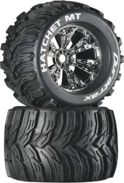 DTXC3589 - Hatchet MT 3.8" Mounted 1/2" Offset Chrome (2) By DURATRAX @ Great Hobbies