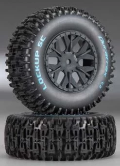 DTXC3674 - Lockup SC Tire C2 Mounted ASC SC10 4x4 (2) By DURATRAX @ Great Hobbies