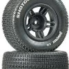DTXC3686 - Shotgun SC Tire C2 Mntd Black Slash Front (2) By DURATRAX @ Great Hobbies