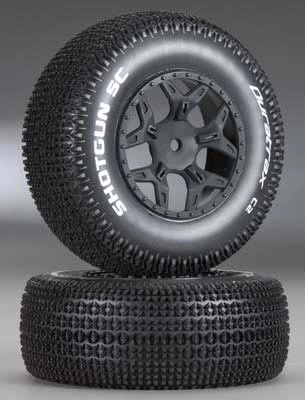 DTXC3691 - Shotgun SC Tire C2 Mounted Losi Ten SCTE 4x4 (2 By DURATRAX @ Great Hobbies