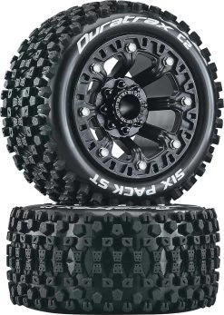 DTXC5103 - Sixpack ST 2.2" Black (2) By DURATRAX @ Great Hobbies