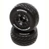 Duratrax Front/Rear Speedtreads Robber SC 2.2/3.0" Mounted Tires, Black (Slash/ ECX 4X4) (2)