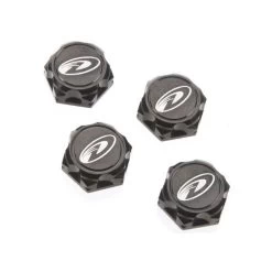 Duratrax 1/8 Scale M12x1.25 Serrated Wheel Nuts, Black (4)