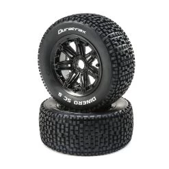 Duratrax Dinero 1/5 SC Sport Mounted Black Tires, 24mm (2)