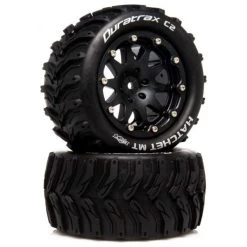 Duratrax Hatchet MT Belted 2.8" 2WD Mounted Rear Tires, Black (2)