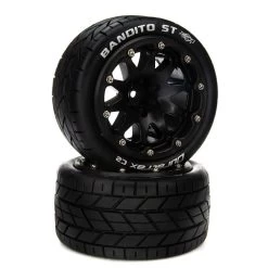 Duratrax Front/Rear Bandito ST Belted 2.8" Mounted Tires, 14mm (2)