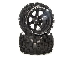Duratrax Front/Rear Stakker ST 2.8" Mounted Tires, C2 14mm Black (2)