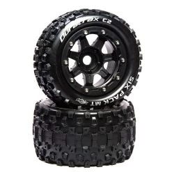 Duratrax SixPack MT Belted 2.8" Pre-Mounted Truck Tires (2)