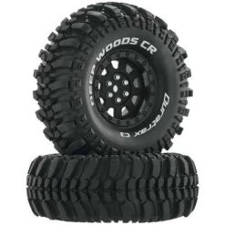 Duratrax Deep Woods 1.9" C3 Crawler Tires & Wheels 12mm Hex, Mounted (2)